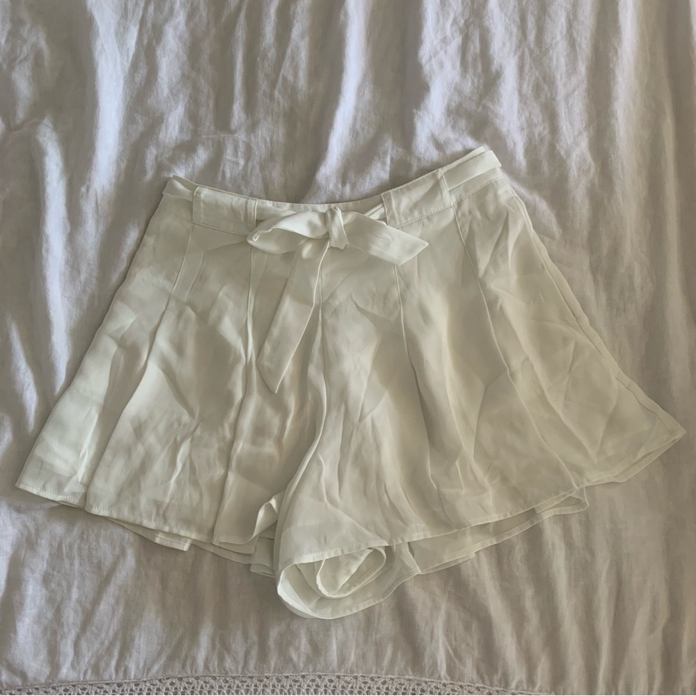 Aritzia White Formal Shorts